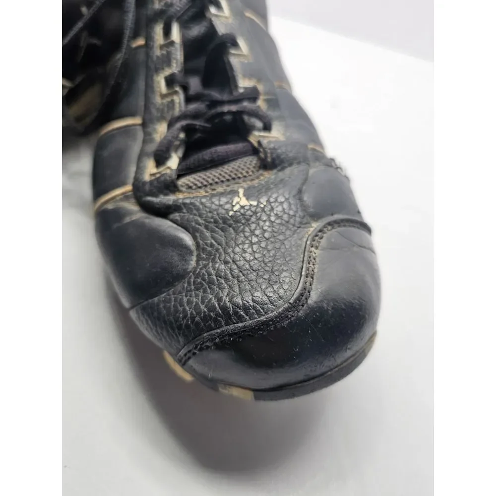 Vintage Air Jordan Jeter Molded Cleats Shoes Black & White 2005 Size 12‎